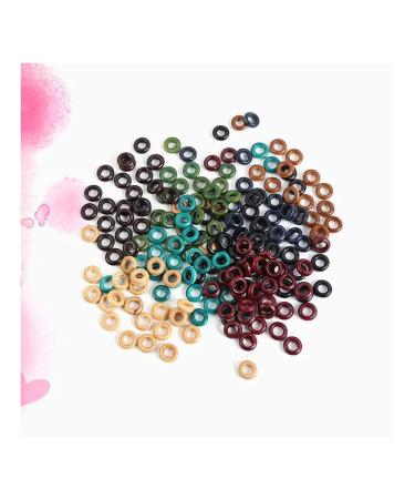 LIXBD 800pcs Wooden Dreadlock Beads - Colorful Loose Spacer Rings & Accessories for Dreads - Buy Online on GoSupps.com