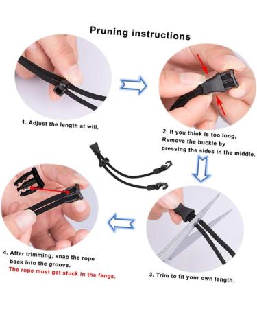 CLISPEED Ear Protection Band - 2pcs Mask Rope Earrings Ear Straps Anti-Strangulation Lanyard for Mouth Cover | International Shipping Available - Buy Online on GoSupps.com