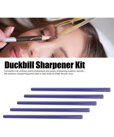 Eyebrow Pencil Makeup Beauty Gold Eyebrow Pencil Sharpener Set for Professionals (Black eyebrow pencil (blue leather)) - Buy Online on GoSupps.com