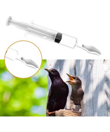 Hand Baby Bird Feeding Syringes Feeding Tube Parrot Liquid Food Feeding Needle for Baby Birds with Feeding Spoon for Pet Sick Bird Parrot Feed Milk and Medicine White - Buy Online on GoSupps.com