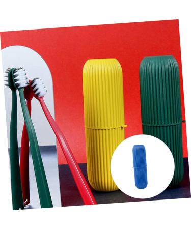 Lalafina Travel Toothbrush Covers - Portable Blue Toothbrush Holder for Kids & Adults | 8-Pack Travel Toothpaste & Toothbrush Case | Ideal for Camping & Travel - Buy Online on GoSupps.com