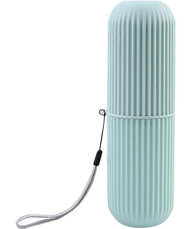 Paodduk Travel Toothbrush Holder Case | Dustproof Portable Toothbrush Cup for Camping Business Trips & School - Blue - Buy Online on GoSupps.com
