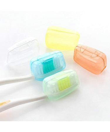 5 Pieces Travel Portable Toothbrush Head Covers Toothbrush Protective Case Toothbrush Head Protector Cap - Buy Online on GoSupps.com