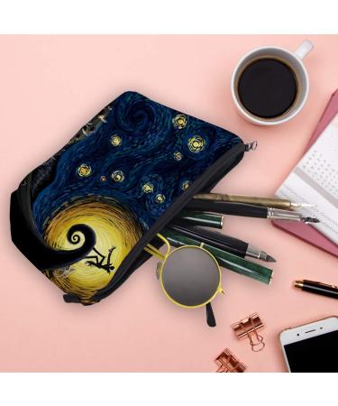 Waterproof Nightmare Before Christmas Cosmetics Bag - Small Travel Pouch for Toiletries and Makeup - Buy Online on GoSupps.com