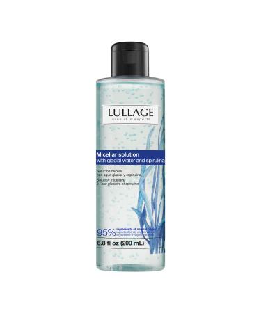 LULLAGE Micellar Water Makeup Remover Cleanser with Niacinamide + Spirulina + Glacier water for Skin Types Cleanses and Purifies Skin and Evens Skin Tone Micellar Solution (6.8 Fl Oz)