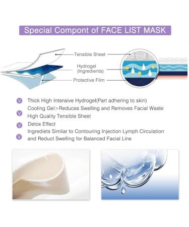V Line Mask Chin Lifting Mask Double Chin Reducer Face Lift Contour Lifting Firming Moisturizing Mask Double Chin Mask V Line Lifting Mask Chin Up Patch (4 pieces in a box) - Buy Online on GoSupps.com