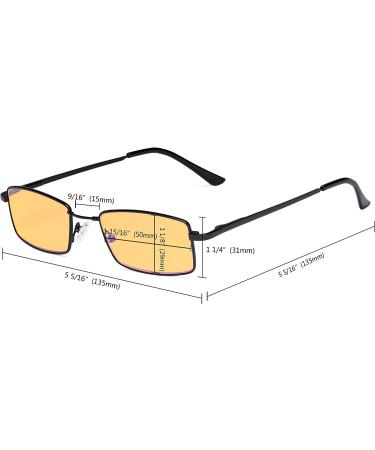Eyekepper Memory Titanium Bridge Computer Glasses +1.50 Amber Tinted Lenses - Buy Online on GoSupps.com