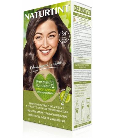 Naturtint Lot de 6 colorations permanentes 5N Ch tain clair Sans ammoniaque V g talien Couverture 100% des cheveux gris R sultats durables Marron clair 1 unit (Lot de 6) - Buy Online on GoSupps.com