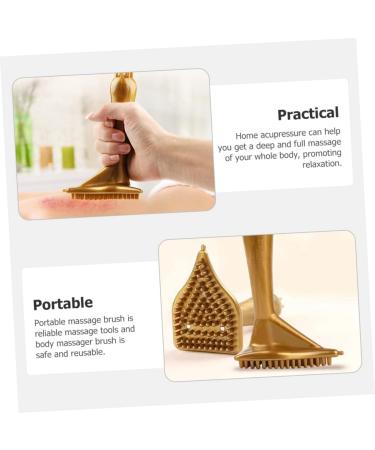 Buy Gleavi 2-in-1 Cellulite & Muscle Massage Brush | Magnetic Handwarmer | Effective Body & Neck Massage Accessory | 15x9cm - Buy Online on GoSupps.com