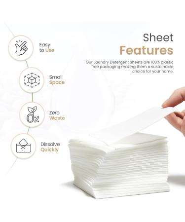 WashEaze Laundry Detergent Strips - 20 Eco-Friendly Sheets for 40 Loads - Biodegradable, Hypoallergenic, Non-Toxic & Plastic-Free - Buy Online on GoSupps.com