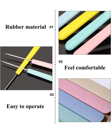 4 Pcs Plastic Handle Scratch Awl sewing DIY Tool Set for Handicrafts - Buy Online on GoSupps.com