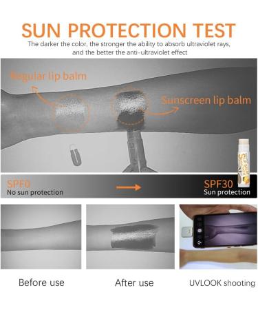 ibcccndc Sunscreen Lip Balm Sunscreen Lipstick SPF 30 Lip Balm Moisturizing Hydrating Moisturizing Lips Sun Protection (B) - Buy Online on GoSupps.com