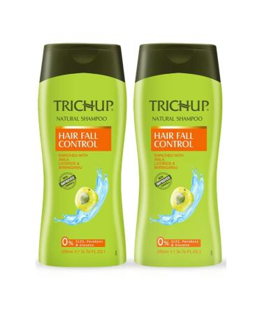 Hair Fall Control Natural Shampoo - Enriched with Bhringraj - Cleanse Your Hair Effectively & Protect From Breakage - Get Healthy & Shiny Hair All Day Long (200 ml x 2) (Pack of 2)