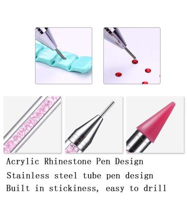 2-Piece Nail Rhinestone Wax Pencil Set - Dual-End Picker Tool for Nail Art & DIY Decoration - Buy Online on GoSupps.com