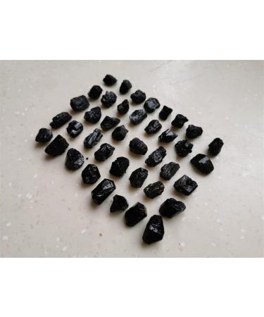 for 40pcs Lot Natural Black Tourmaline Rough Stone Rock Specimen60-70g s ningxiao - Buy Online on GoSupps.com