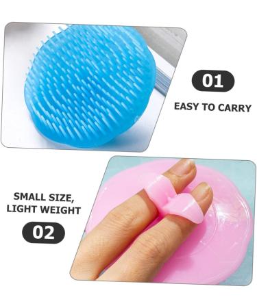 Magiclulu 12 STK Silicone Massage Shampoo Brush - Stress Relief Scalp Scrubber for Hair Care (Random Colors Set of 3) - Buy Online on GoSupps.com