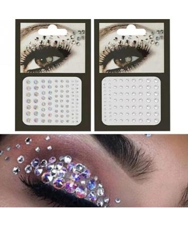 81Pcs Transparent Acrylic Rhinestone Stickers - Self-Adhesive Crystal Jewelry Gems for DIY Crafts and Art Projects - Buy Online on GoSupps.com