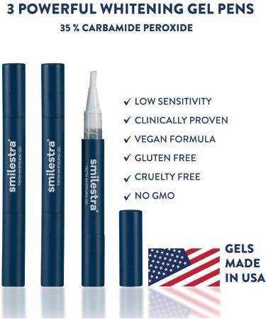 Teeth Whitening Kit with LED Light and Gel Pens - 5 Piece Set for Men and Women - Buy Online on GoSupps.com