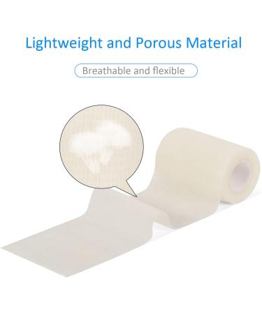 Buy Self-Adhesive Legal Bandage - 7.5cm x 4.5m 6 Rolls | Cohesive First Aid Wrap for Dogs & Sports - White - Buy Online on GoSupps.com