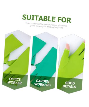 FRCOLOR 6 Pairs Mitts Gloves Reusable Sewing Hand Cover Hand Sewing Flex Tools Crochet Tools Manicure Tools Nail Art Tools Hand Protective Cover Supplies Work Radiation Protection Spandex - Buy Online on GoSupps.com