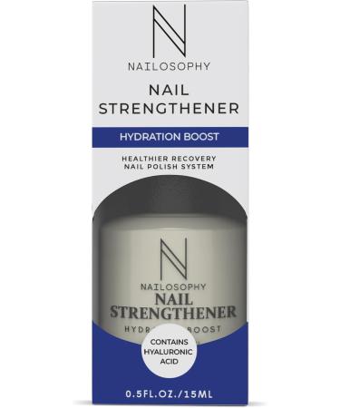 Nail Strengthener & Nail Hardener for Damaged Nails - Hydrates Moisturises Forms Protective Coating Contains Hyaluronic Acid-Nail Growth and Strengthener for Improved Nail Texture 0.5 FL. OZ./15ml - Buy Online on GoSupps.com