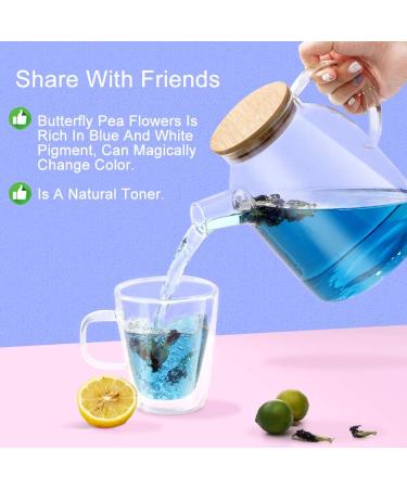 Plant Gift Dried Blue Butterfly Flowers Tea Dried Blue Flowers Edible Flowers Dragon Flower Butterflies Tea Recipes Food Coloring 40G/1.41oz - Buy Online on GoSupps.com