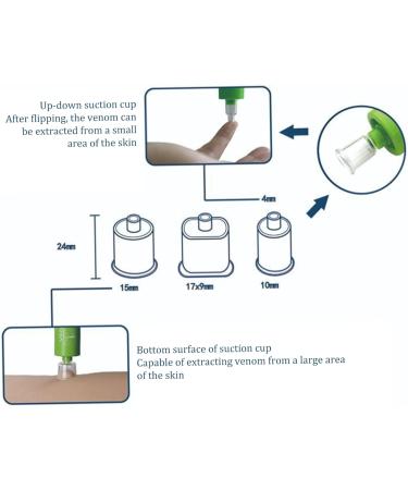 Ckuakiwu Bug Bite Itch Relief Suction Tool - Bite Extractor with Suction Cup, Poison Remover - Camping Essentials - Buy Online on GoSupps.com