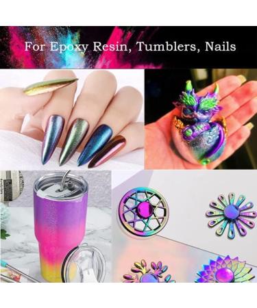 Chameleon Mica Powder - Color Changing Pigment for Epoxy, Tumblers, Nail Art, Soap Making - 6 Colors - Buy Online on GoSupps.com