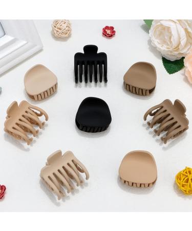 ATODEN Small Hair Clips - 8 Pcs Cute Neutral Claw Clips for Thin Hair, Matte Medium Hair Accessories for Thick & Fine Hair - Non slip Hair Clamps - Buy Online on GoSupps.com
