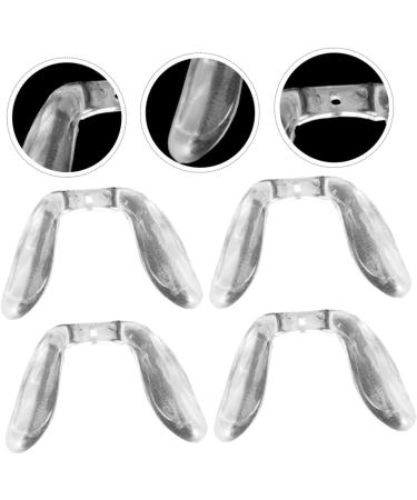 Cabilock Glasses Nose Pads - 4 Pieces Transparent Saddle Bridge Cushions for Adults & Kids - 2.3x2cm Comfort & Support for Reading Glasses - Buy Online on GoSupps.com