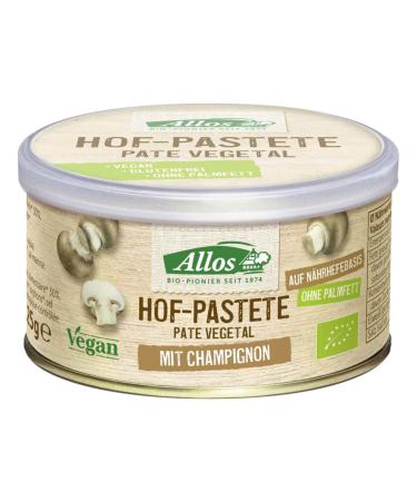 Allos organic farm pate with mushrooms (2 x 125 gr)