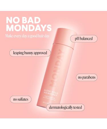 MONDAY HAIRCARE SLEEK HOLD Hairspray for long-lasting finish 10 oz - Buy Online on GoSupps.com
