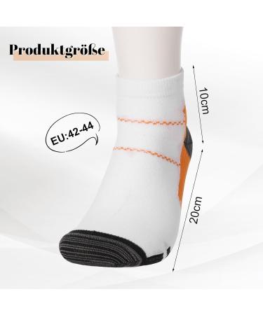 Halinuia 12 Pairs Compression Socks - L/XL Support Stockings for Women & Men | Short Athletic Hiking Jogging & Running Gear - Buy Online on GoSupps.com