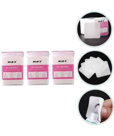 Beaupretty 600 Sheets Eyelash Cleaning Pads Glue Cleansing Pad Eyelash Glue Wipes Lash Extension Supplies Soak off Bowls Glue Remover Non-woven Fabric Cosmetic Anti-clogging White - Buy Online on GoSupps.com