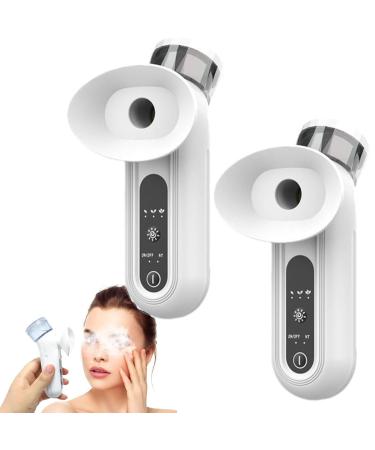 2 Pi ces Nano Machine Vapeur pour Les Yeux Vaporisateurs Hydratants Et Apaisants pour Les Yeux avec 3 R glages De Temp rature Et Une Temp rature Constante De 38-42 C Hydratation 360