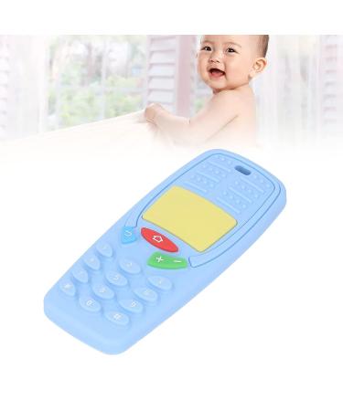 Flexible Safe Chew Teething Toy - Mobile Phone Shaped (Light Blue 30LB) - Buy Online on GoSupps.com