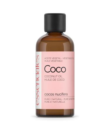 Essenciales Essenciales - Cocos nucifera vegetable oil 100 ml 100 % pure and natural - 1st cold pressure