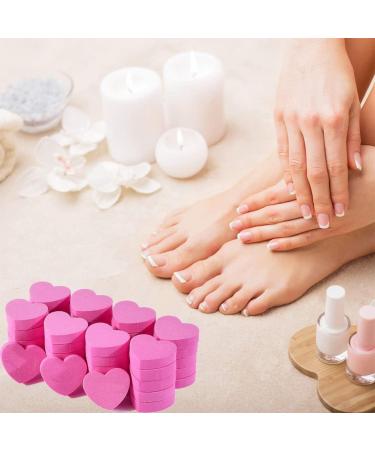 40Pcs Heart Shape Disposable Nail File Strips & Buffers - Pink | For Shaping Toenails & Fingernails - Buy Online on GoSupps.com