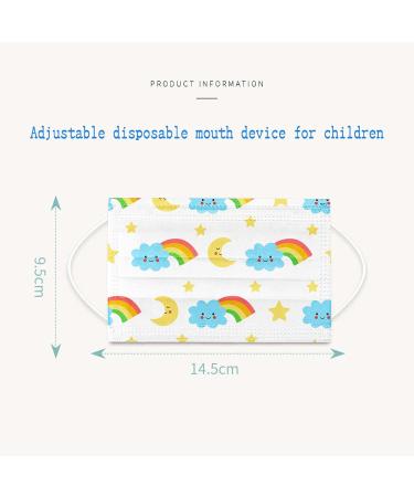 10PC Colorful Patterns Design Disposable_Face_Mask 3-Ply Breathable Comfortable for Girls Boys Kids Use - Buy Online on GoSupps.com