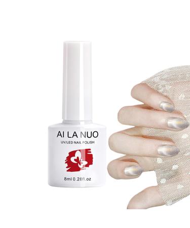 Magnetic Gel Polish - Nail Lacquer 0.28oz Magnetic Art Varnish Soak Off Polish Long-Lasting Shiny Bright Nail Polish Gel for Salon Gel Manicure Lencyh 01