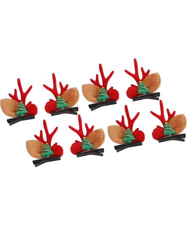 Reindeer Antler Hair Pins Lightweight Christmas Hair Clips 4 Pairs Fashion for Christmas Party - Buy Online on GoSupps.com