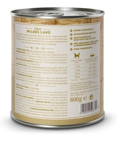 Wildes Land Wet Dog Food Chicken Flavor 8x150g - Buy Online on GoSupps.com