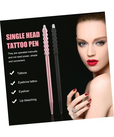 FRCOLOR 4 Pcs Embroidery Pen Hand Tools Makeup Eyebrow Pen Embroidered Pen Double Sided Eyebrow 1 count (Pack of 1) Black Pinkx2pcs - Buy Online on GoSupps.com