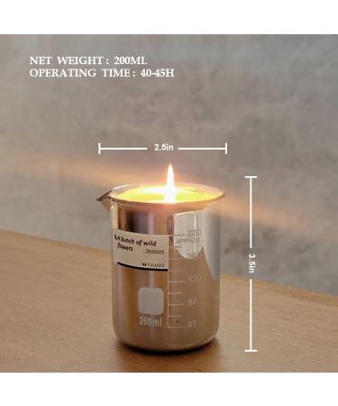 Citrus Scented Soy Candles - Unique 7oz Jar | Bridal Shower Gifts for Women | Long-Lasting 40-45 Hour Burn Time | A Bunch of Wild Flowers - Buy Online on GoSupps.com