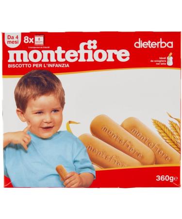  Italian Gourmet E.R. Montefiore Biscuit for Children from 4 months 360 g + Italian Gourmet Pulp 400 g - Buy Online on GoSupps.com