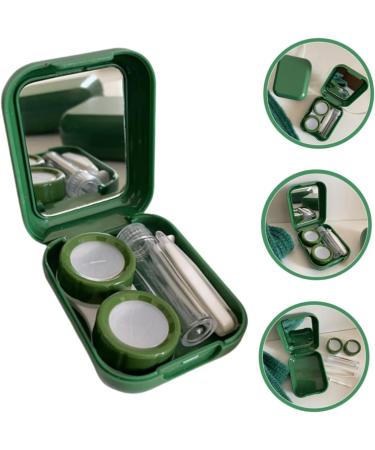 Ultechnovo Glitter Contact Lens Container Set - Travel-Friendly Makeup Case & Mirror Tool for Easy Removal - Buy Online on GoSupps.com