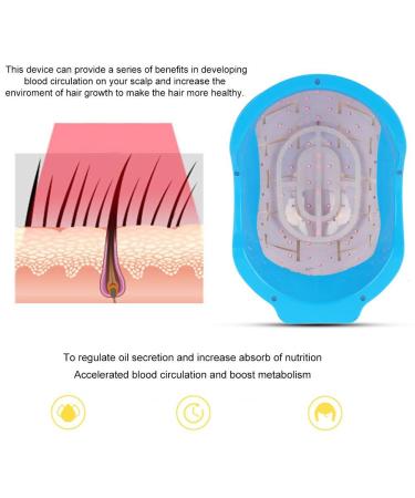 Anti Hair Loss Treatment - Hair Growth Helmet for Men & Women | Boost Hair Thickness & Regrowth (220V) - Buy Online on GoSupps.com