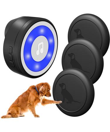 MYPIN COURST HOUSE TRING Celbn IP65 Waterproof door bell pet door bells sensor touched for dog training litter bell with 20 ringtones and 4 modes LED flash (1 receiver & 3 channels) 1 receiver + 3 transmitter (PET0173) - Buy Online on GoSupps.com