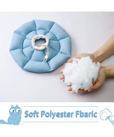 Ohcozzy Adjustable Neck Rope Cat Collar - Soft Anti-Leak Protective Collar for Post-Operation Pets (Size M Light Blue) - Buy Online on GoSupps.com