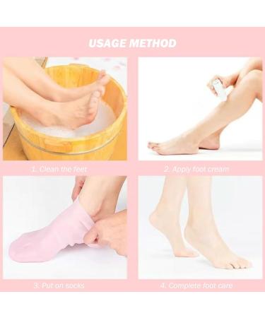 4 Pairs Silicone Moisturizing Gloves & Socks Set Anti Slip Spa Socks and Gloves 2 Colors Hands Feet Skin Care High Elasticity Reusable Gloves and Socks Dry Cracked Moisturizing Gloves Overnight - Buy Online on GoSupps.com